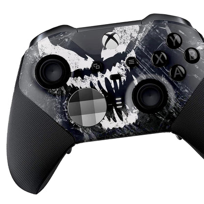 Vennom X-Box Elite Controller Series 2 Limited Edition by Dreamcontroller. Custom Elite Series 2 Controller for X-Box One/Series X/S. Made with Advanced Hydro-Dip Paint Technology (Not Just a Skin)