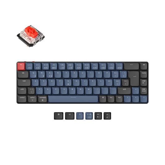 K7 Pro QMK/VIA Wireless Mechanical Keyboard ISO 65% Layout ABS Keycaps RGB Backlight Hot-Swappable Gateron Switch