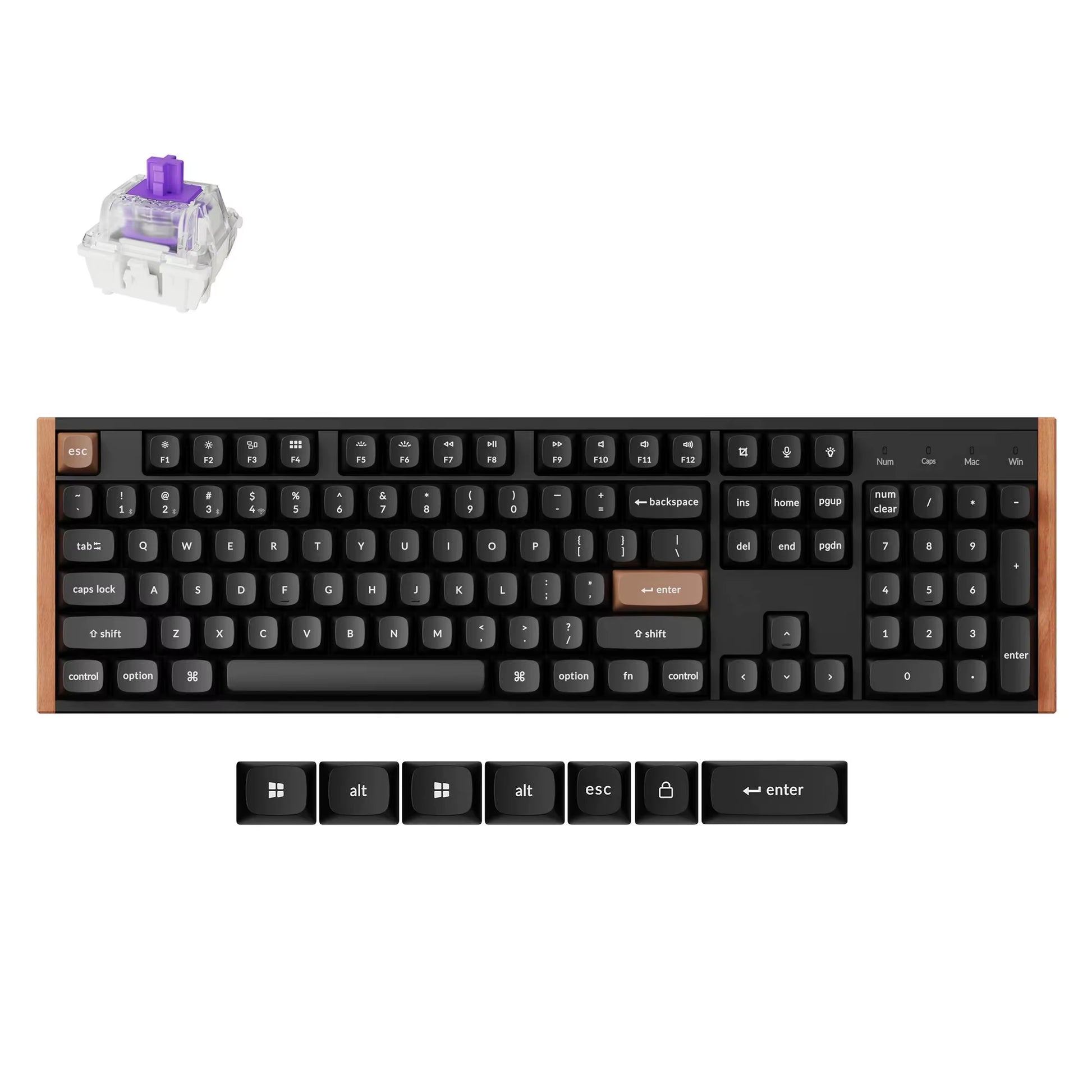 Keychron K10 HE Wireless Magnetic Switch Custom Keyboard Special Edition Full Size RGB Backlight Double-Shot PBT Keycap