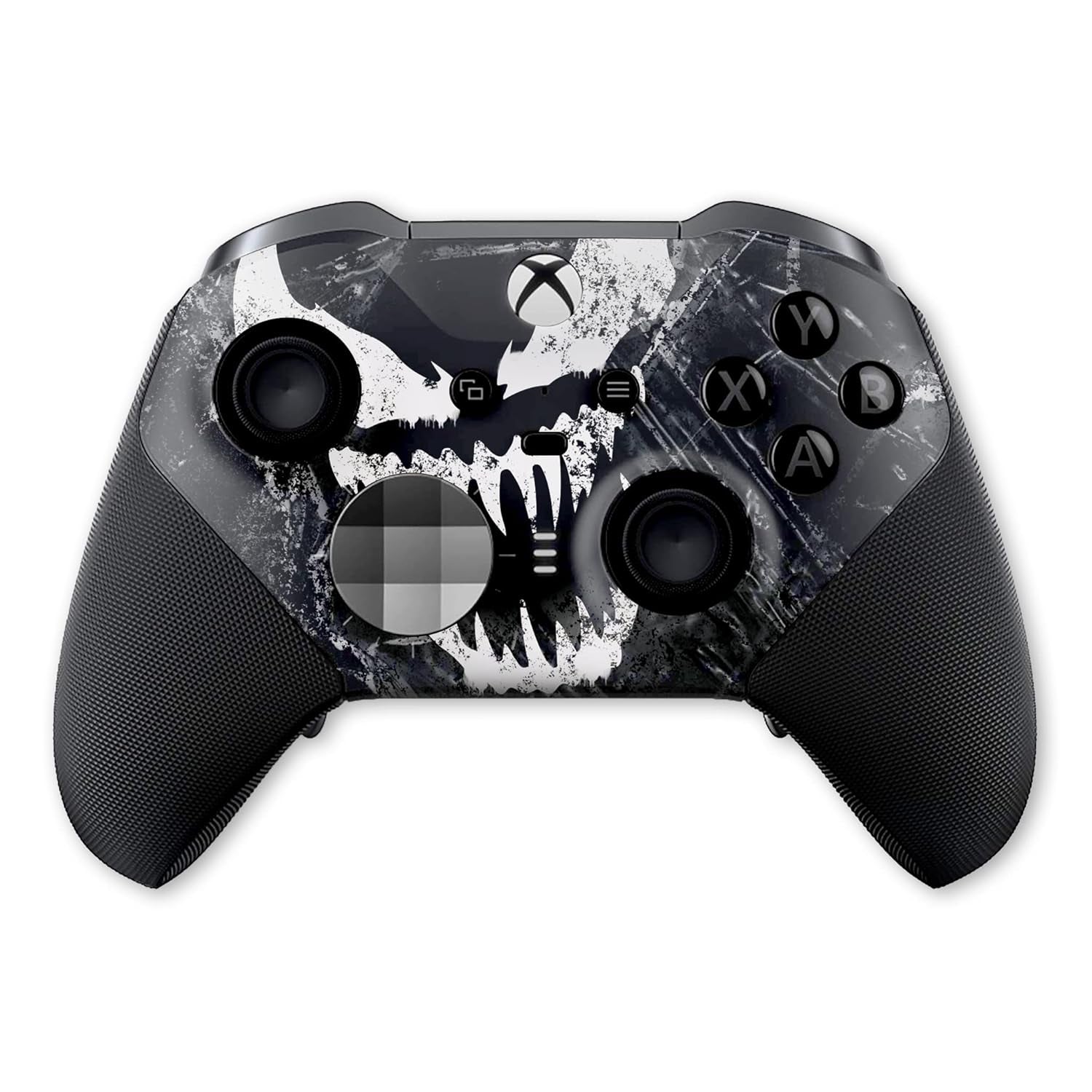 Vennom X-Box Elite Controller Series 2 Limited Edition by Dreamcontroller. Custom Elite Series 2 Controller for X-Box One/Series X/S. Made with Advanced Hydro-Dip Paint Technology (Not Just a Skin)