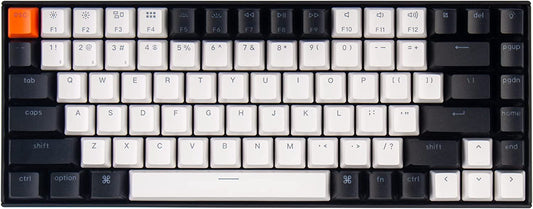 Keychron K2 Wireless Mechanical Keyboard - 75% Layout, Hot-Swappable Gateron G Pro Brown Switches, RGB Backlit, Double-Shot Keycaps for Mac & Windows